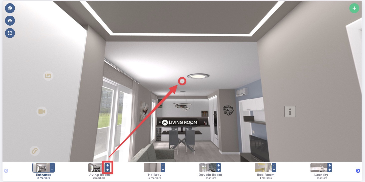 Room thumbnail shortcuts