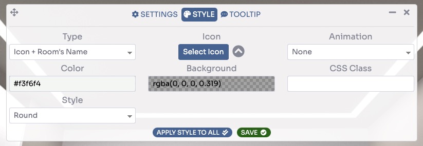 Marker tooltip tab