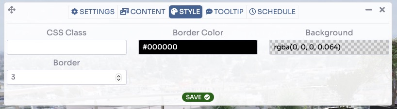 Selection Area - customize background color, line color, border thickness