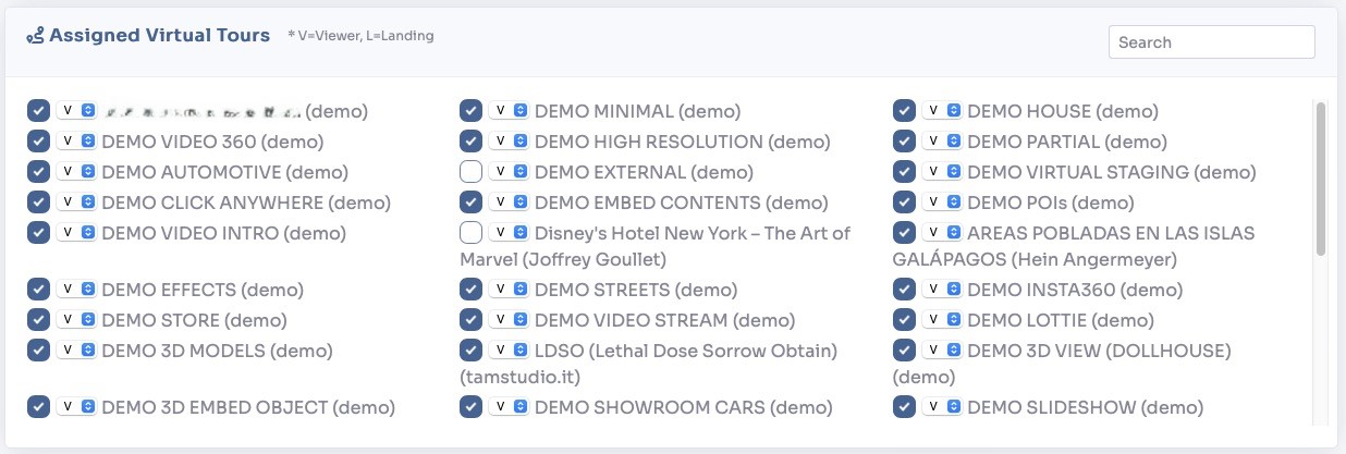 Showcase tour assignment