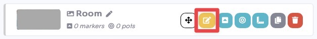 Room list - Edit button