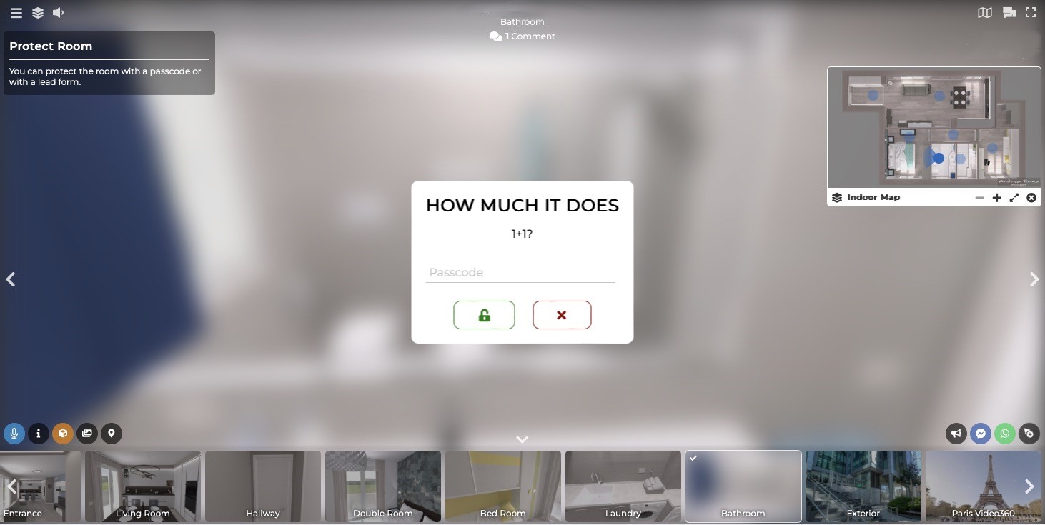 Password and lead form protection options
