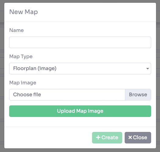 Floorplan creation form - upload image