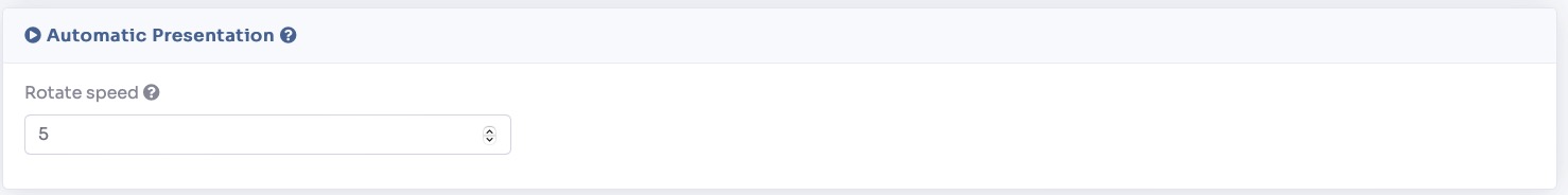 Automatic Presentation mode settings
