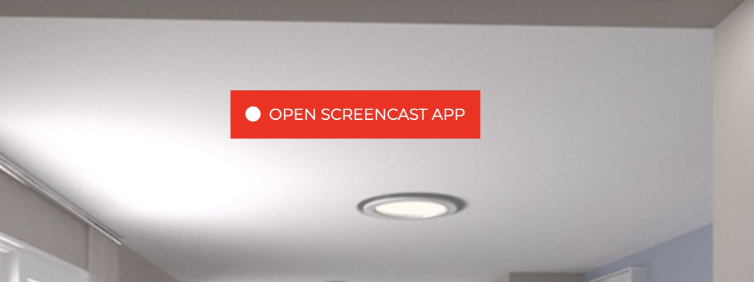 Open Tour in new window and Open Screencast APP buttons
