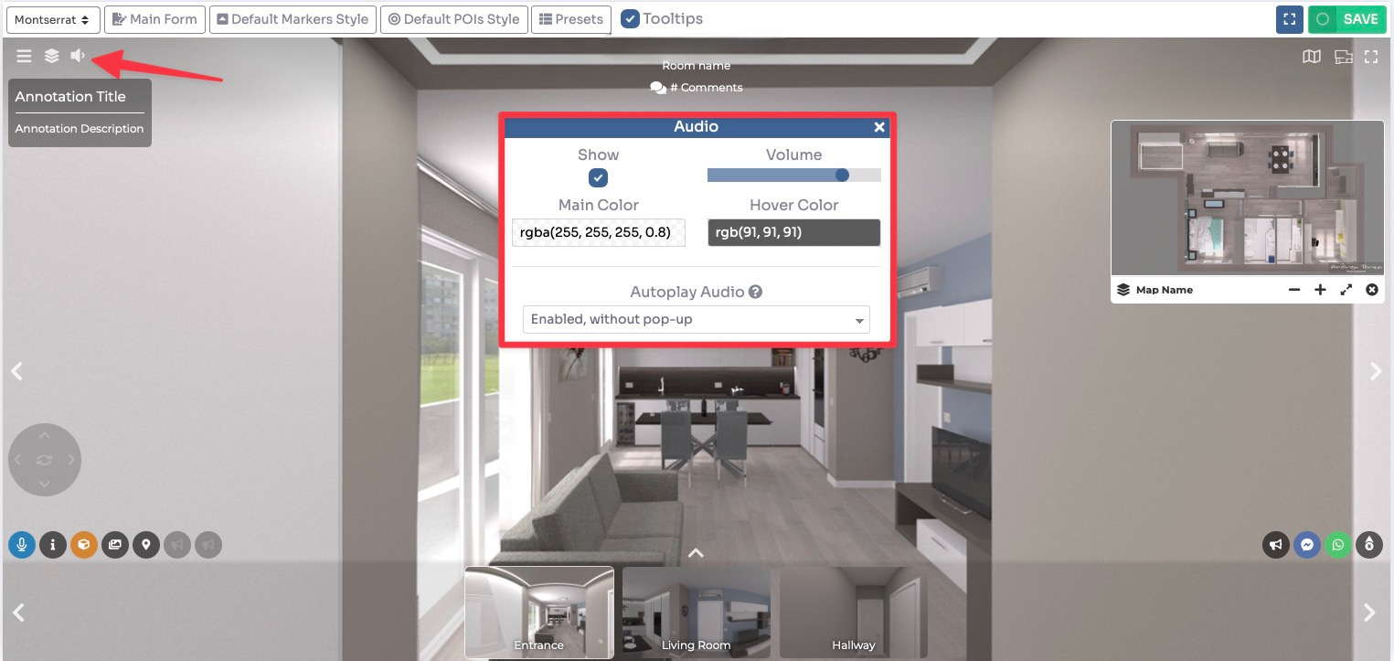 Editor UI - adjust Nadir Logo size by looking down
